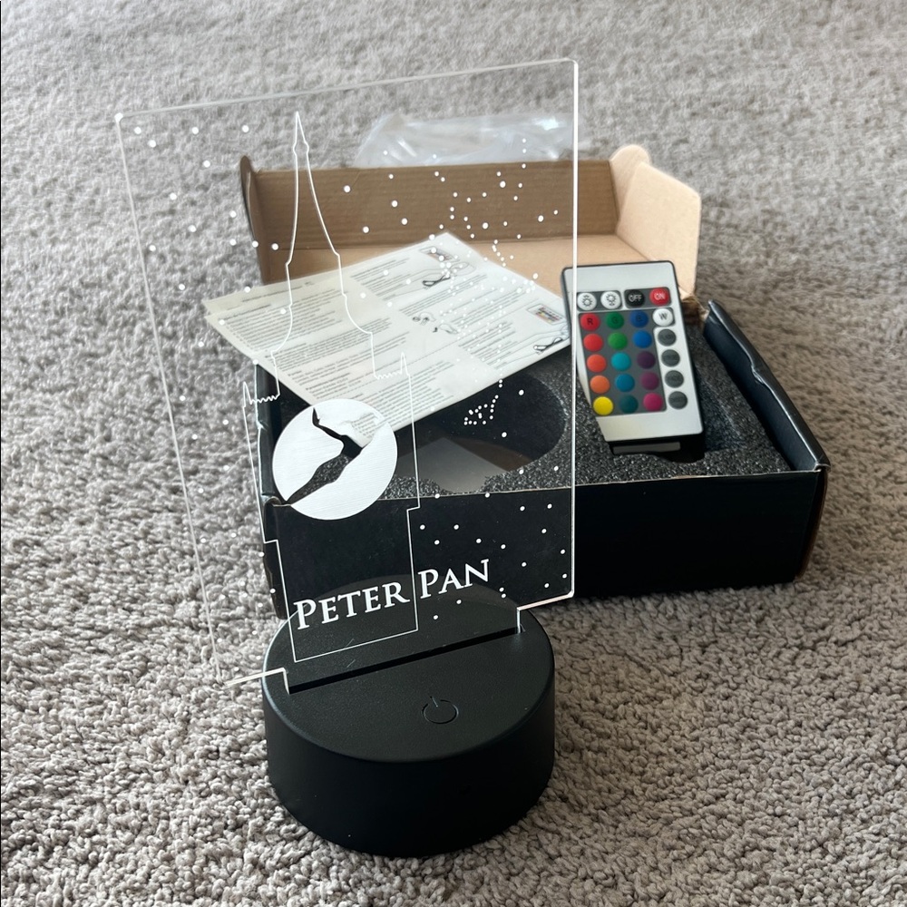 Peter Pan LED Night Light with Remote